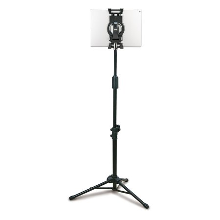 AIDATA Universal Tablet Viewstand, Tripod Base, Height Adjustment Pole, Black US-5009B